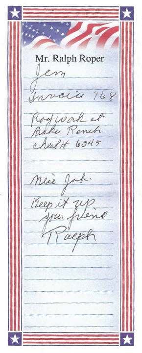 Tesimonial Roper