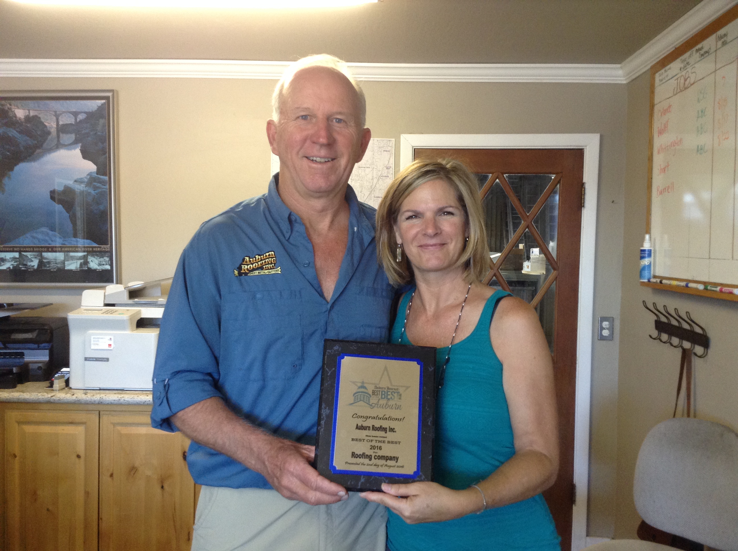 Jim & Bonnie Doughty with 2016 Best of The Best award
